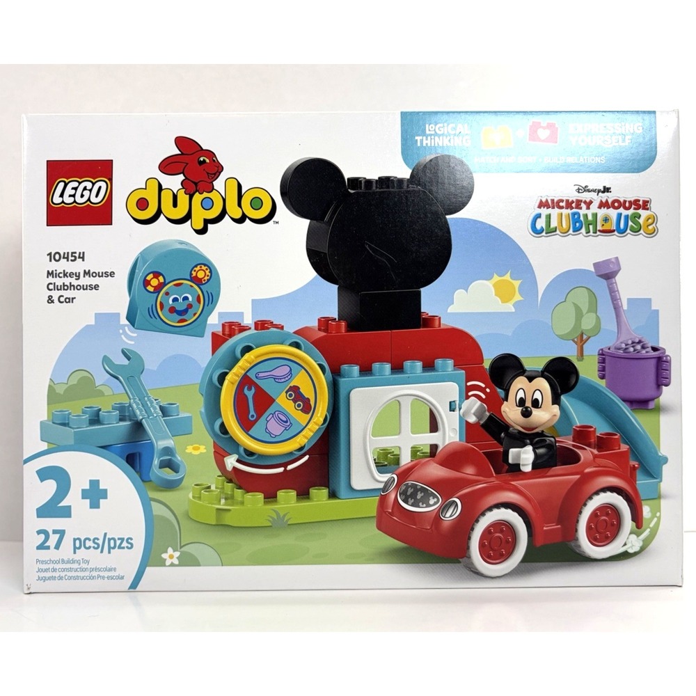 DISNEY Junior Mickey Mouse Clubhouse And Car Building Kit LEGO DUPLO NEW 10454
